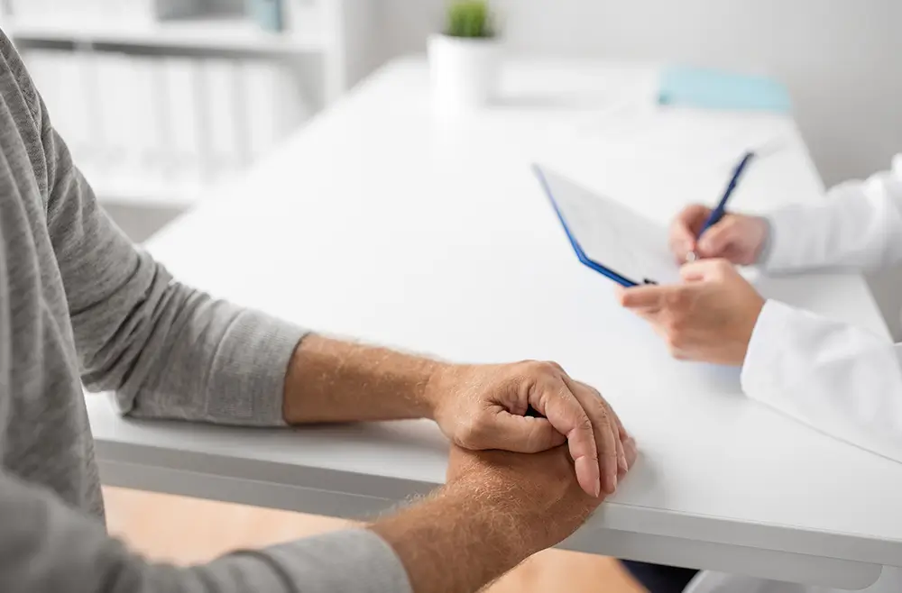 Kostentransparenz Besprechung mit Arzt